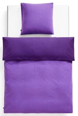 HAY Duo Duvet Cover US Twin Vivid Purple 100% Cotton Zip Closure New Sealed